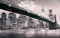 Schwieriges Puzzle für Erwachsene 1000 Teile Brooklyn Bridge in Schwarz und Weiß 38x26CM