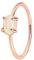 Engagement Ring Woman Solitär 14 Karat, Vorsteckring Rosegold 585 mit Opal für Frauen Größe 49 (15.6)