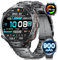 SUNKTA Smart Watch for Men with 900mAh,1.73 AMOLED Screen Smartwatch with 5ATM Waterproof,Always Display,100+ Sports Modes,Heart Rate Tracker, Smart Watch for Android iOS Black