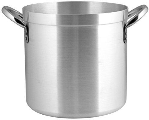 Runder Topf mit 2 Griffen von Pardin aus Aluminium in Silber mit 24,9 Liter Fassungsvermögen, Größe 30 cm