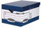 Leitz 0048901 Archivbox Ergo-Store Maxi mit ergonomischen Tragegriffen blau/weiß