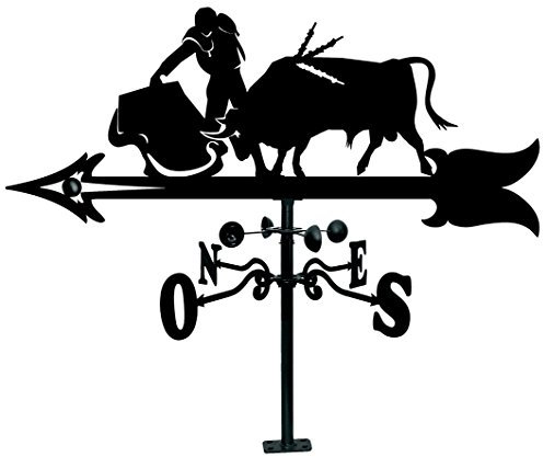 Arthifor Voile de toit avec silhouette de Torero Noir mat