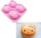 TGSEA Hello Kitty 4 Hole Silicone Mold - DIY Pudding Chocolate Cake & Jelly Mold