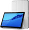 Simpeak Funda Compatible con Huawei MediaPad T5 10 [5 años de garantía], Funda 10.1 Pulgadas Multi-Angulo Cubierta Folio con el Soporte Reposo Automático de Despertador, Blanco
