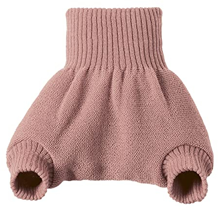 disana WOLLWINDELHOSE, 100% Bio-Merinowolle GOTS, IVN Best | Newborn Neugeborene Baby Kleinkind, Kind Unisex | Baby Erstausstattung | Made in Germany | Rosé Gr. 86-92