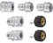 MTM Hydro Stainless Steel Pressure Washer 7-Piece Hose Adapter Kit for use with Foam Cannons, Pressure Washers and Hoses Commercial Grade