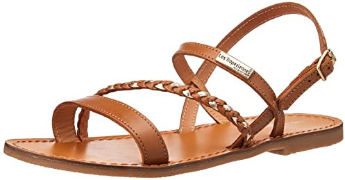 Les Tropeziennes Femme Batresse Racine Accueil Chaussures-femme Sandales -spartiates, Miel Or, 38 EU