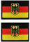2 Stücke Deutschland Adler-Schild Flagge Wappen Eagle Verschluss zum Kleidung Taschen Rucksack Uniform Weste Hundegeschirr Militär Taktisch Draussen Reisen Uniform