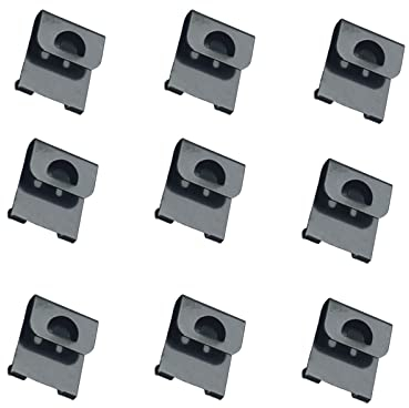 Haisiboya 100 Pcs Picture Hanging Molding Board Hooks Sturdy Serrated Clips for Photo Frame and Painting