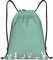 DEHIWI Osterhasen-Rucksack mit Kordelzug, wasserdicht, für Fitnessstudio, Einkaufen, Sport, Yoga, Schwarz, Small, Classic