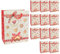 Idena 30347-12 - Geschenktüten Weihnachtsplätzchen, 12 Stück, 18 x 23 x 10 cm, Papiertüten, Geschenktaschen, Weihnachtstüten