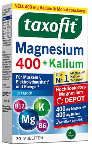 Taxofit Magnesium 400+kalium Depot Tabletten 30 stk