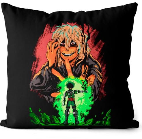 style3 Fight Villain Kissen mit Füllung 40cm Baumwolle Superhero Japan Academia Manga