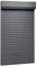 Festnight Rolladen Rollladenpanzer Aluminium Rollladendämmung Lamelle mit Hohlkammer Rollladenfenster Rollladentür Vorbaurollladen Rollladenkasten Rolllade für Tür Fenster Anthrazit 100x210 cm