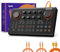 Synido Podcast Equipment Sound Card, Audio Interface Mixer with Pro-preamp, 48V Phantom, 9 Customize Sound Pads, XLR, 1/4, 1/8 Inputs for Live Streaming/Music Recording/Gaming/PC/Guitar, Black