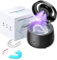 Pulitore Ultrasuoni - Pulitore Ultrasuoni UV 43000 Hz - Pulitore Ultrasuoni Occhiali per Pulizia Gioielli, Protesi dentali, Orologi, Occhiali, Anelli, Collane (Nero)