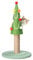 Outopee 55cm Christmas Tree Cat Scratching Post, Cute Cat Scratcher with Sisal Covered Frame, Cat Scratcher with Colorful Little Balls for Indoor Cats