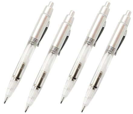 4pcs LED Diamanten Malerei Bohrer Stift, 5D DIY Diamond Painting Stift mit Beleuchtung Bohrer Diamant Malerei Werkzeug LED Beleuchtung Punkt Bohrer Stift Diamanten Malerei Stickerei Zubehör