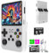 SVP Formats R36S Consola retro portátil 64 GB con +15.000 Juegos +26 Emuladores PS1, PSP, N64, NDS, SuperN, GameB, GBA - Linux IPS 3.5 Consola de videojuegos portátil (Blanco, 64 GB (15K juegos))