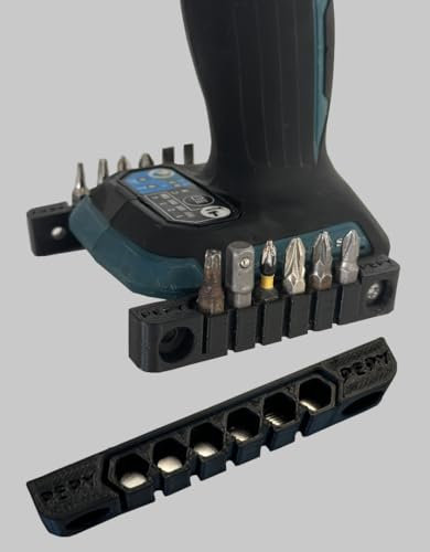 Set di 2 punte magnetiche reversibili, compatibili con Makita - avvitatore a impatto, trapano, scalpello, supporto 6 punte - magnete potente