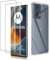 Haofun para Motorola Edge 50 Fusion Protector de Pantalla Clear Funda, 2+1 Piezas 3D Cristal Templado, Vidrio Templado Carcasa Protectora Anti-Choque Antiarañazos Slim Case