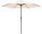 LOLAhome - Parasol inclinable de Ø270 cm, Beige, mástil Ø38mm de aluminio Gris, con Antiviento y Manivela, Elegante y Duradero, tratamiento Anti-corrosión, Para Exterior, Jardín, Terraza