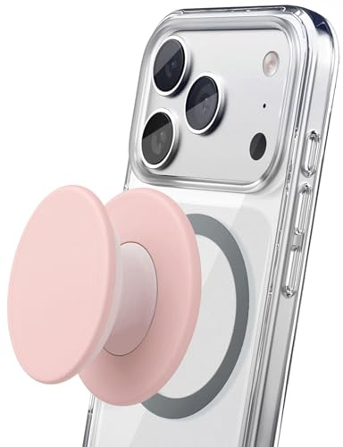 Encased Collapsible Magnetic Phone Grip (Compatible with MagSafe) Comfortable Silicone Holder for iPhone (Strawberry Glaze)