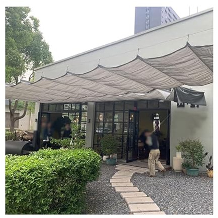 Voile d'ombrage rétractable pour terrasse, voiles d'ombrage ondulées avec kit de rail coulissant, toile de rechange pour pergola, 1,5 x 5 m