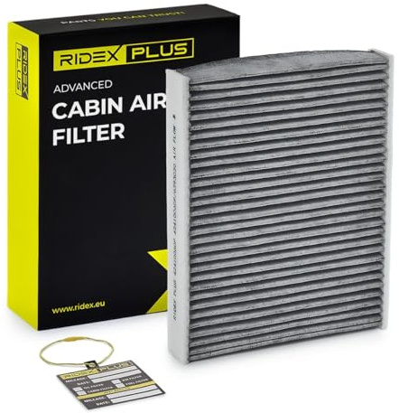 RIDEX PLUS 424I0060P Innenraumfilter Pollenfilter Aktivkohlefilter Höhe: 35 Breite: 190 Länge: 240 Kompatibel mit FORD Fiesta Mk6 Schrägheck JA8, JR8 Fiesta Mk5 Schrägheck JH1, JD1, JH3, JD3 FUSION JU