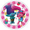 Generique - Disco di Ostia Rosa Trolls 21 cm