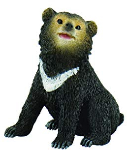 Bullyland 63658 - Spielfigur Kragenbärjunges, ca. 5,9 cm große Tierfigur, detailgetreu, PVC-frei, ideal als kleines Geschenk für Kinder ab 3 Jahren