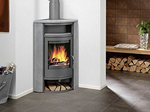 Oranier Polar Eck - 5476 81 Kaminofen Gussgrau Abdeckplatte Speckstein