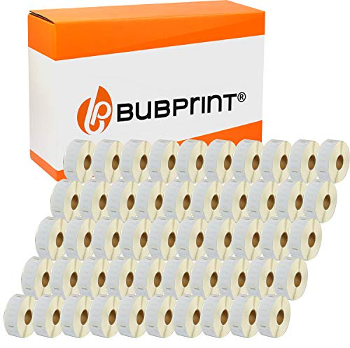 Bubprint 50 Etiketten kompatibel mit Dymo 11352 S0722520 25x54mm | Passend für Labelwriter 310 320 330 Turbo 400 Twin Turbo Duo 450 SE450