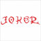 INDIGOS UG Adesivo Auto - Sticker - Auto - JDM - Die Cut - Tribal Joker Decal Car Laptop Window Vinyl Sticker - Rosso - 149 mmx33 mm