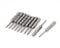 Sourcingmap 10pcs 1/4 Hex Shank 2.5mm Magnetic Slotted Screwdriver Bit 50mm Long