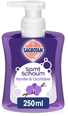 Sagrotan Samt-Schaum Vanille & Orchidee, Schaumseife, 1er Pack (1 x 250 ml)