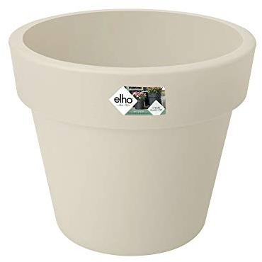 elho Green Basics Top Planter 47 - Blumentopf für Außen - Ø 47.0 x H 40.0 cm - Weiß/Baumwolle