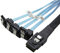 YIWENTEC Mini SAS 36P SFF-8087 to 4 SATA 7-Pin 90 Degree Target Hard Drive 0.5 m