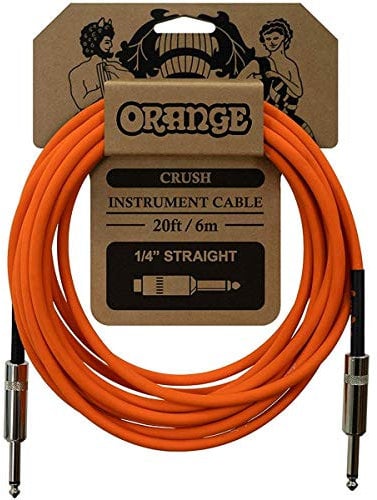 Orange Crush 20ft Instrument Cable, Straight to Straight