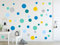 timalo® 73078-120 Wandsticker Kinderzimmer Kreise Pastellkreise blau