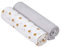 LÄSSIG Baby Puckdecke Spuckdecke Pucktuch Mulltuch 2er Set Baumwolle 120 x 120 cm/Swaddle & Burp Blanket XL Adventure Dragonfly