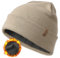 FURTALK Classic Beanie mit weiches Thermisches Polarfleece-Futter Unisex Strickmütze Warm Wintermütze für Herren & Damen Rauchgrau