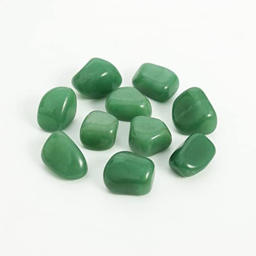 Nvzi 10 Packungen Aventurin Stein, Handschmeichler Stein, Kristalle Heilsteine, Gepolijste Trommelstenen, Chakra Steine, Trommelsteine Mischung, Halbedelsteine Mischung, Glückssteine für Kinder