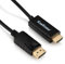 KamKorda HDMI to Displayport Cable Adapter | Male/Male Connection | Gold-Plated DP to HDMI Cable for Computer to HDMI Monitor | 1.8m long
