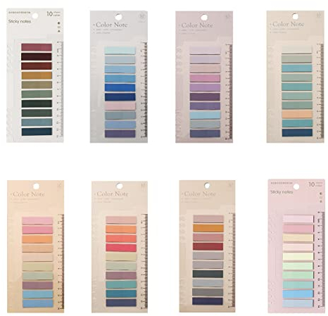 1600 Stück Index Sticker Tabs, Haftnotizen Tabs Page Marker Pastell Sticky Tabs Aesthetic Index Tabs