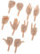Baoblaze 5 Paar Doll DIY Ersatzteile für 1/6 BJD Doll Hands Puppe Körperteile Zubehör