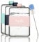 hydr | Bouteille d'eau plate de 445,2 g pour sac à main et brosse de nettoyage flexible | Bouteille d'eau carrée sans BPA | Bouteilles d'eau fines anti-fuites et anti-chute pour les voyages – Petite