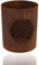 B2S BACK2SEASON Metall Windlicht Blume des Lebens Edelrost Stellen Gartendeko Rost Made in Europa H=15 cm