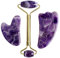 Gouache Amethyst Naturstein Gesichtsmassagegerät Jade Roller Gua Sha Set Schaber Für Gesicht,Typ 1