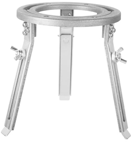 Mipcase 3st Stativ Labor-bunsenbrenner-unterstützung Chemie Experiment Ausrüstung Bunsenbrenner-ständer Ölbrennerständer Calefacción Netzwerk Schreibtischlampe Abnehmbar Aluminiumlegierung